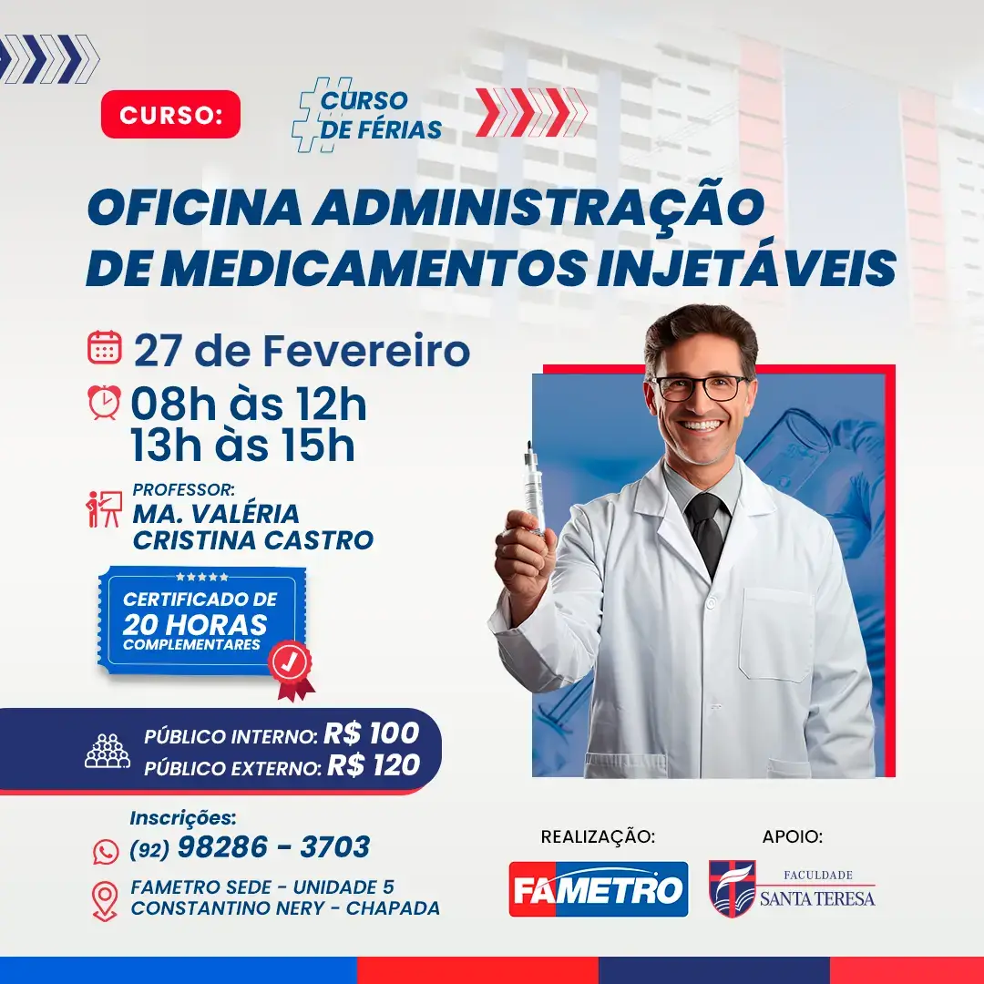 OFICINA ADMINISTRAÇÃO DE MEDICAMENTOS INJETÁVEIS