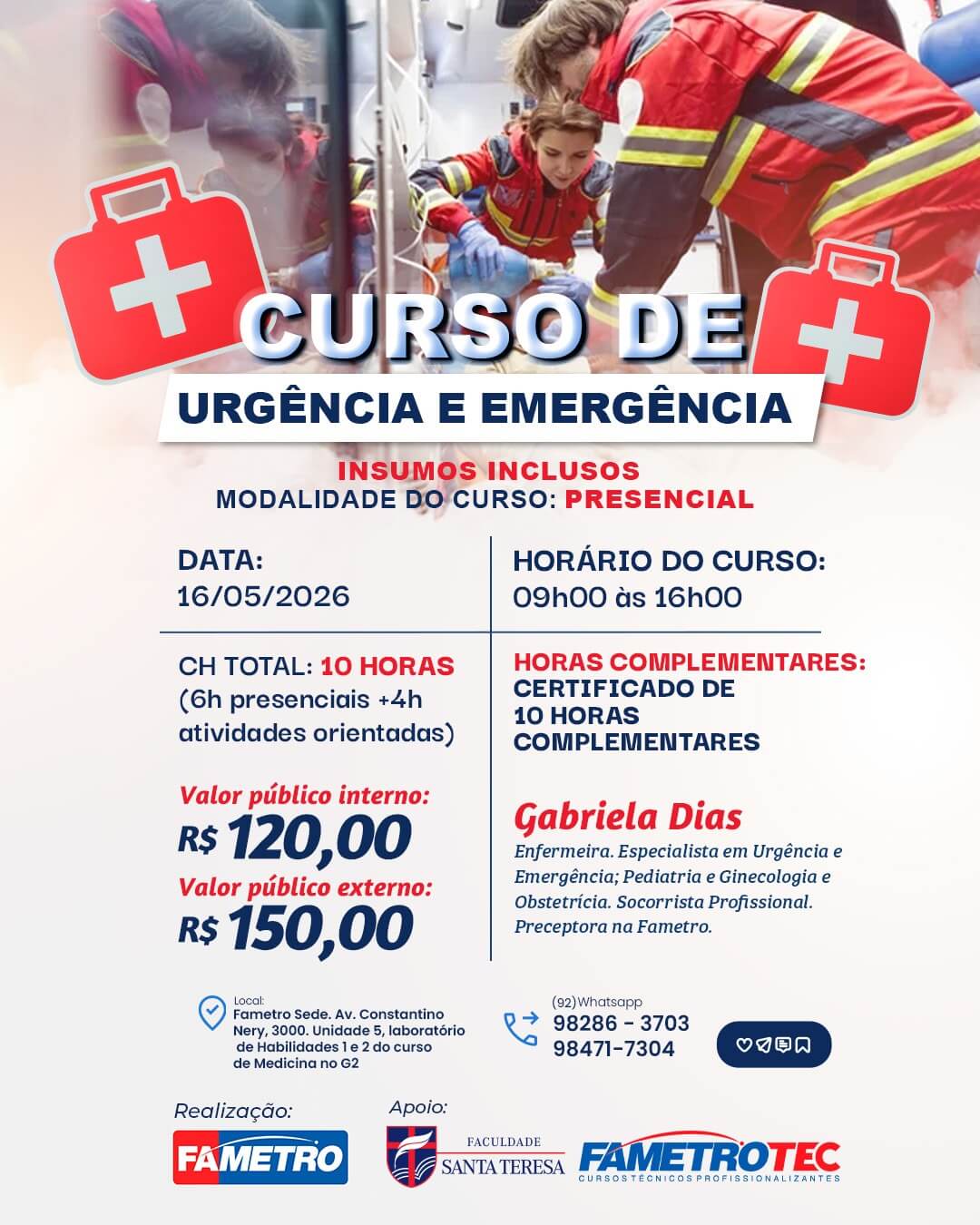 CURSO DE URGÊNCIA E EMERGÊNCIA