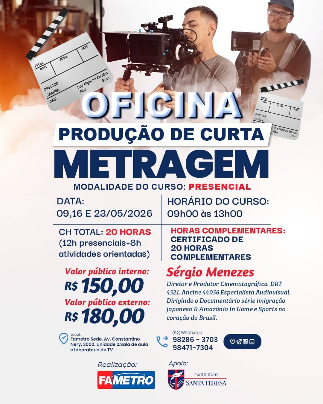 OFICINA PRODUÇÃO DE CURTA METRAGEM