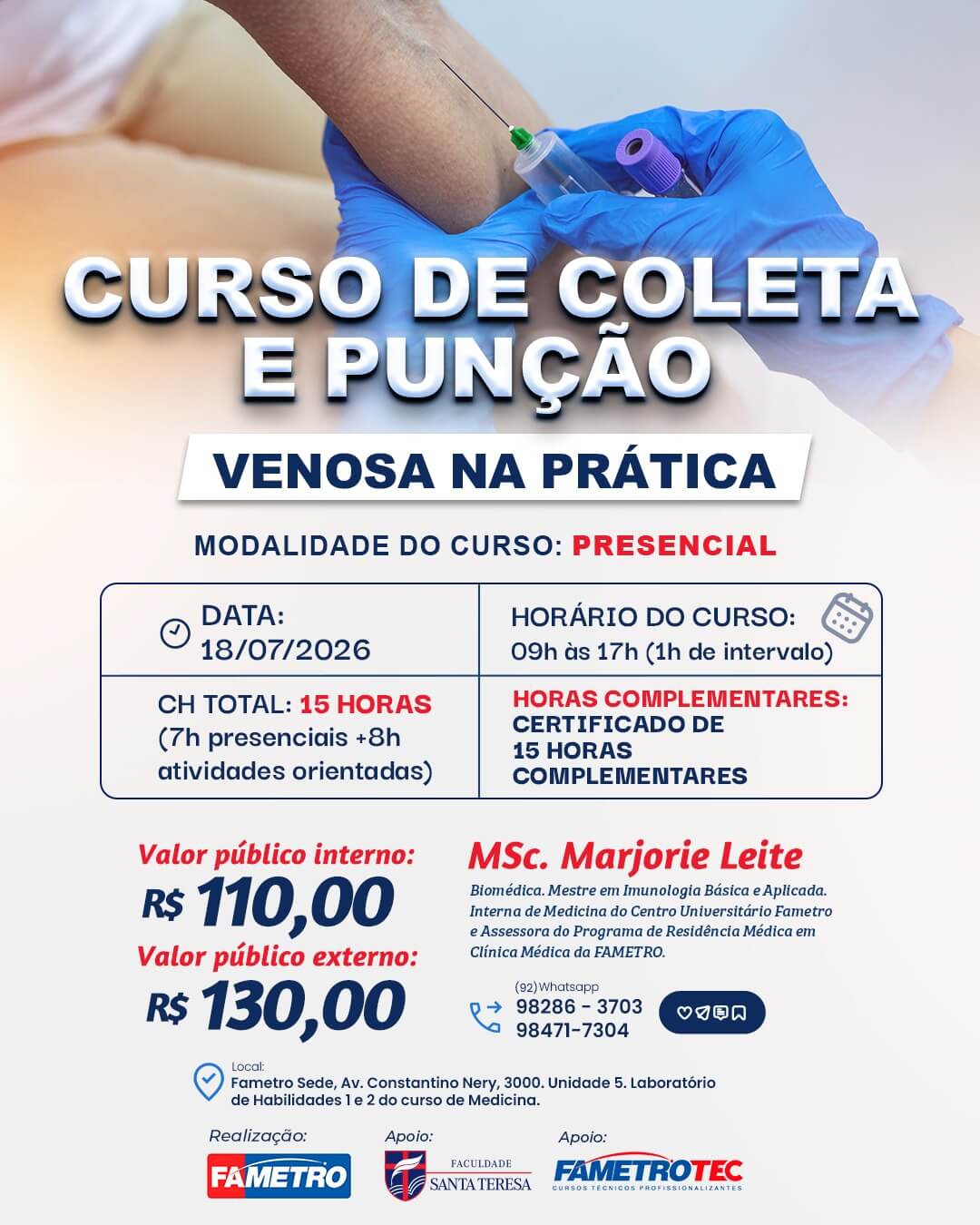 Curso de Coleta e Punção Venosa na Prática